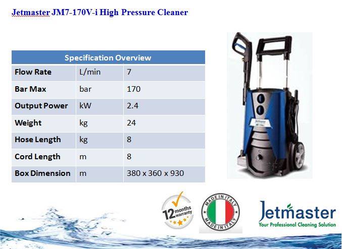 Máy phun xịt rửa xe cao áp Jetmaster JM7.170V-I